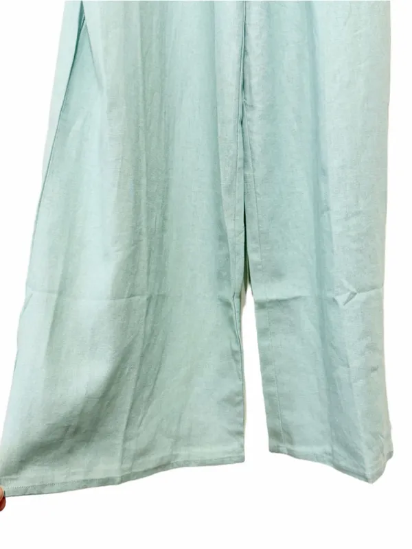 ModCloth Women’s Everyday Walking Momentum Sleeveless Linen Blend Jumpsuit SizeM - Image 9