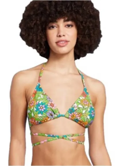 Wild Fable Floral Tie-String Bikini - Image 9