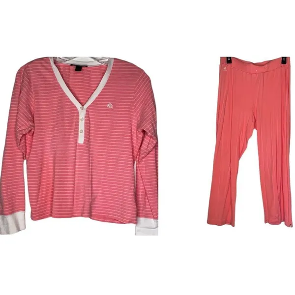 Vintage Lauren Ralph Lauren‎ Pajama Set - Image 2