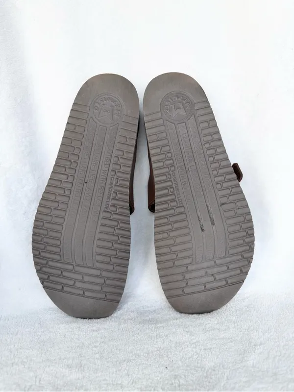 Mephisto Brown Leather Buckle Toe - Image 11
