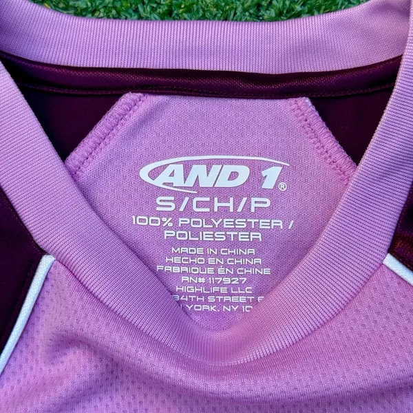 AND1 Tank Top Shirt Exile Sleeveless Jersey Orchid New With Tag - Image 5