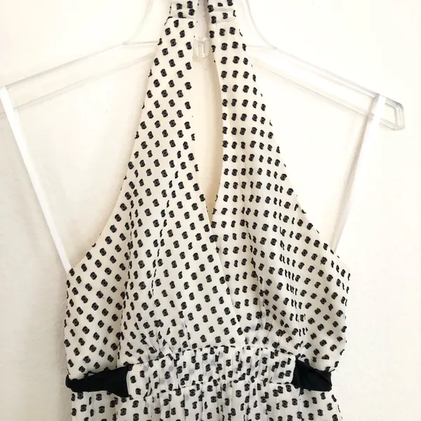 BCBGMAXAZRIA Silk polka dot halter dress - EUC!! 2 - Image 3