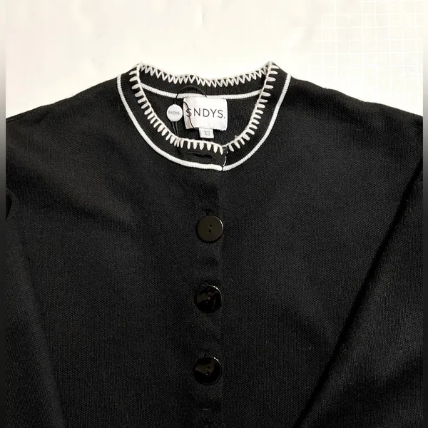 SNDYS Daphne Cardigan in Black, size XS - Image 6