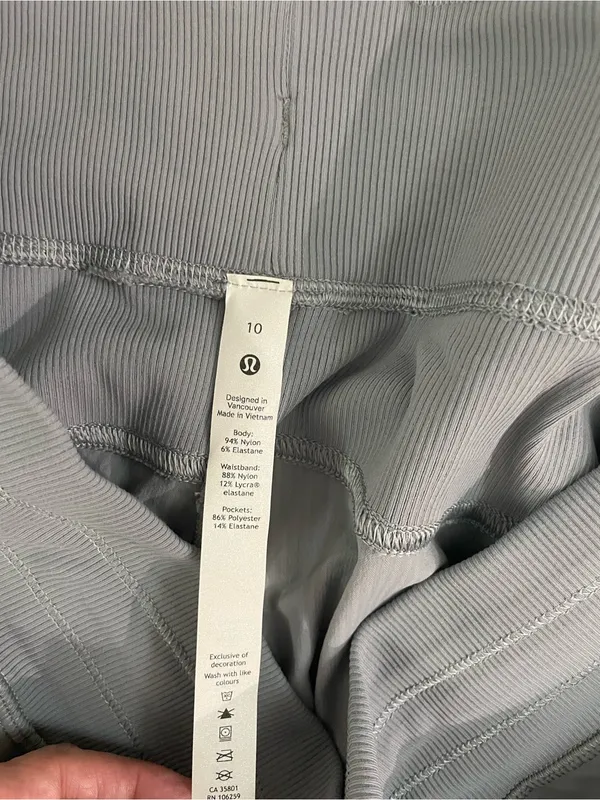 Lululemon Dance Studio Slate Gray Drawstring Jogger Pants Size 10 - Image 7