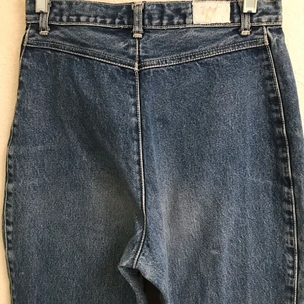 Vintage Taboo Retro high waisted high-rise tapered leg denim jeans 26*‎ - Image 5