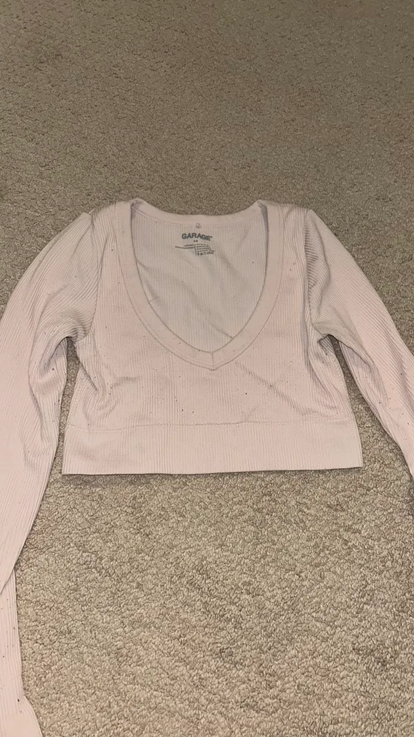 Garage Long Sleeve Crop Top - Image 2