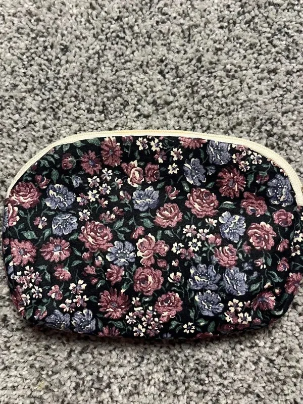 Mini vintage makeup bag Black - Image 3