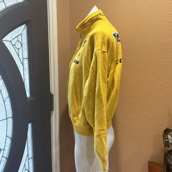 Gm yellow collared pullover sweatshirt Gold Size L - Image 3
