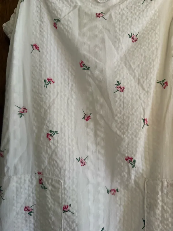 White floral shift dress - Image 2