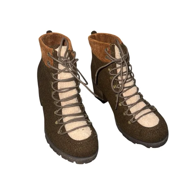 Kork-Ease NEW Elin High Pile Fleece Lug Sole Bootie - Image 11