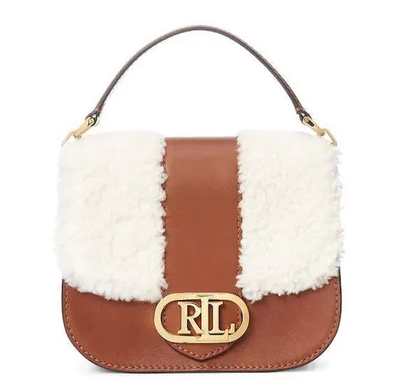 Ralph Lauren Shearling Small Addie Crossbody Handbag - Image 3
