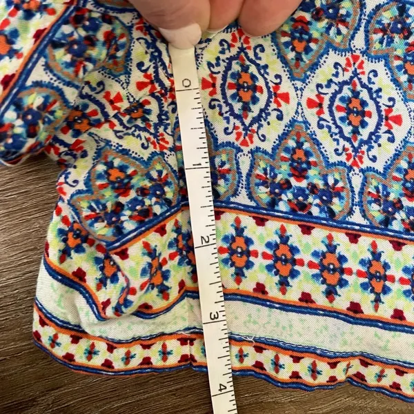 Maurices Elastic Waist Printed Pull On Soft Shorts Geometric Boho ~ Size M - Image 9