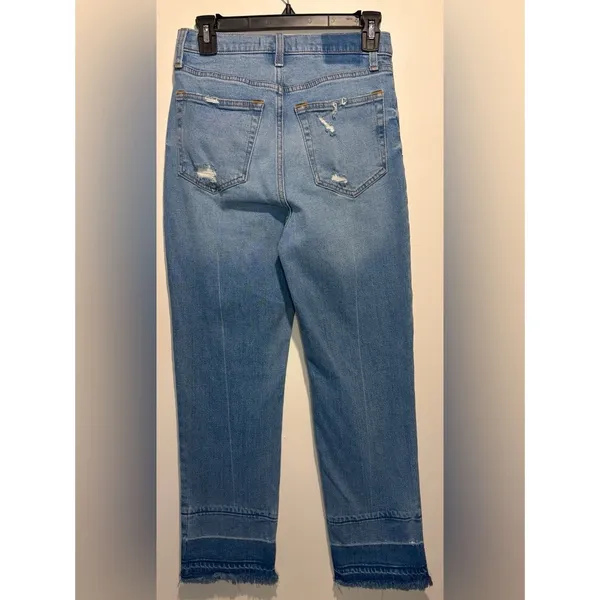 Abercrombie & Fitch Curve Love Ultra High Rise Ankle Straight Distressed 26 LONG - Image 2