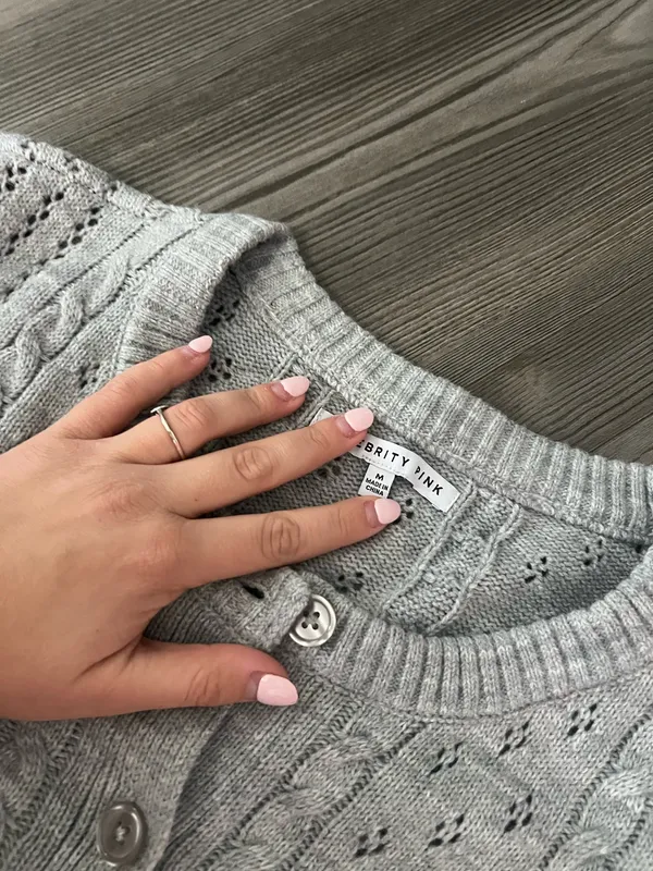 Celebrity Pink Cropped Sweater - Image 2