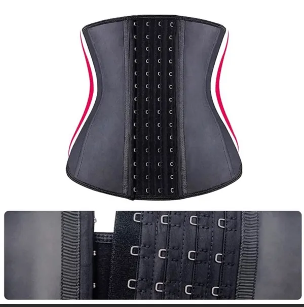 NWT Latex Waist Trainer Hourglass Corset - Image 6