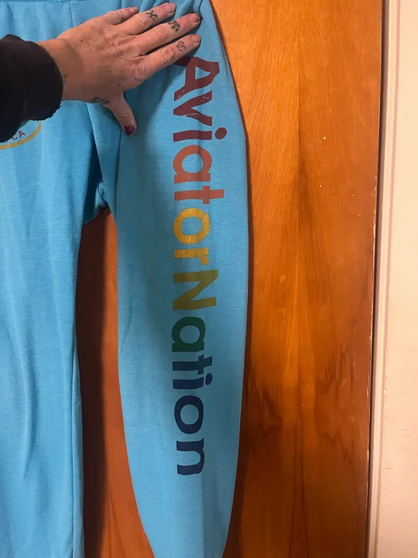 Aviator Nation Sweatpants teal XS - Image 4