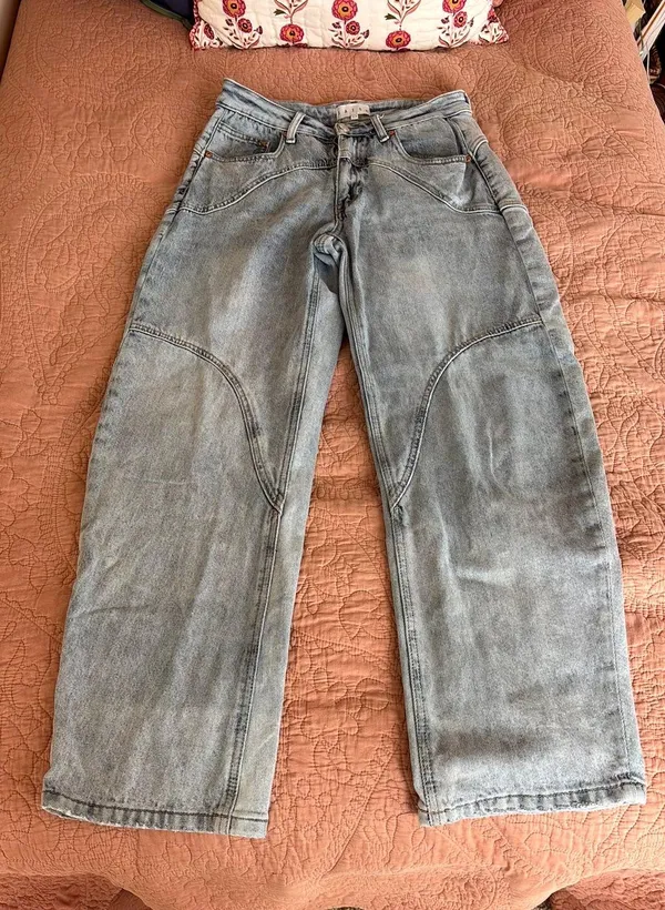 Saige Barrel Jeans Blue Size 3/26 - Image 2