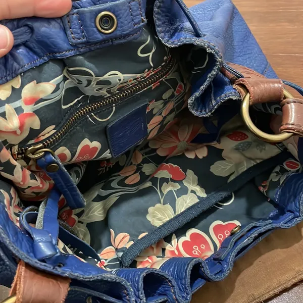 Lucky Brand Dark Blue Leather Shoulder bag - Image 6
