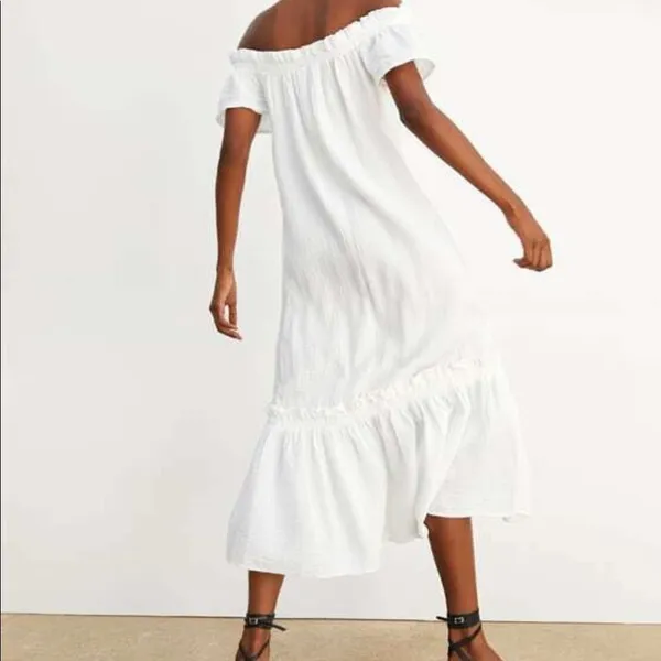 ✨ZARA Maxi Flounce Ruffle Trim Dress ✨ - Image 8