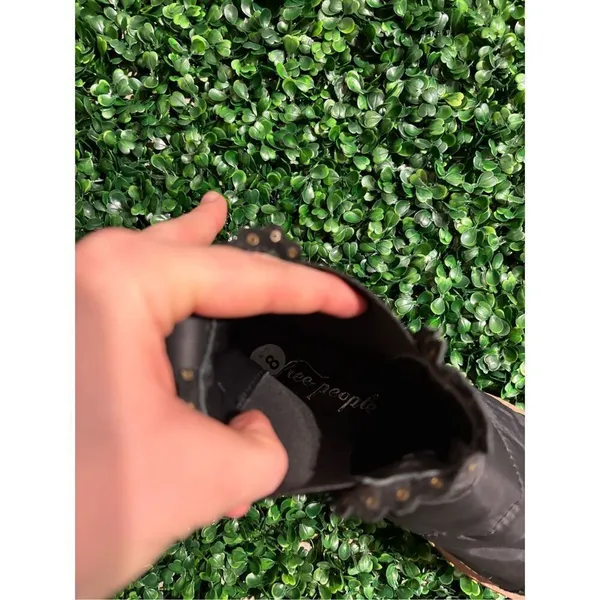 NWOT Free People Atlas Puffer Rivet Chelsea Boots in Black & Gold Sz. US 8 - Image 10