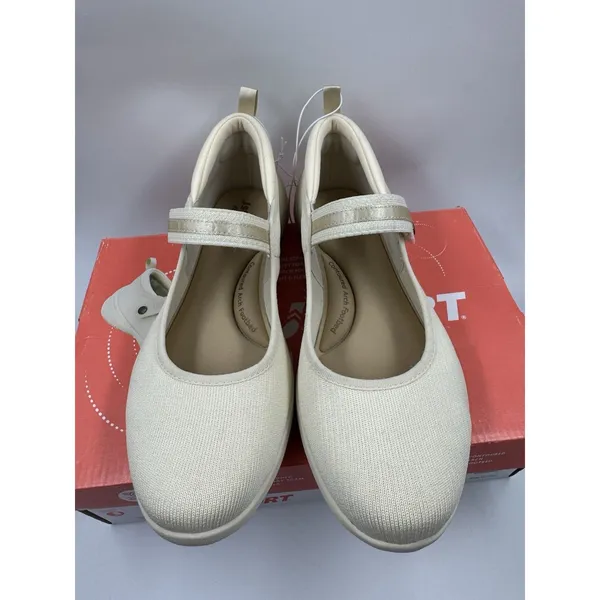 Jsport Womens Shoes Beige Mary Jane Memory Foam Contoured Arch Lightweight 8.5 - Image 3
