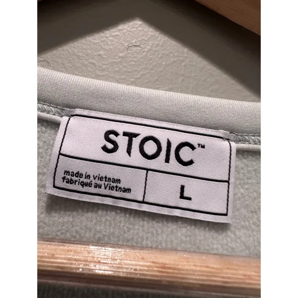 Stoic Double Knit Mock Sweatshirt Cropped Size Large Athleisure Outdoors‎ Active - Image 4