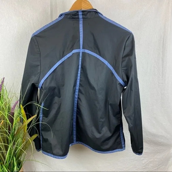 Nike Women's Black & Gray Half Zip Long Sleeve Golf Jacket M - Image 3