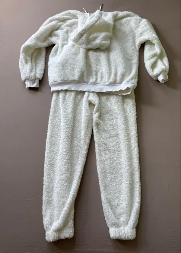 Boohoo teddy fleece lounge tracksuit set - Image 2
