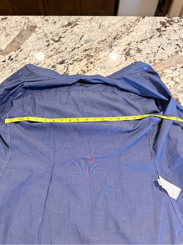 NWT Banana Republic Tailored Fit Shirt 6 Petite Blue Stripe Button Down - Image 6