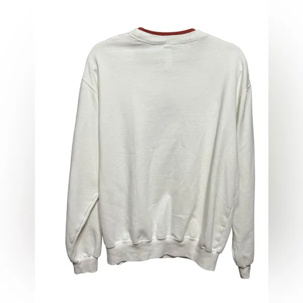 🍂 Cozy Fall Multicolor Leaf Embroidered Sweatshirt with Bead Embellishments 🍁 L - Image 3