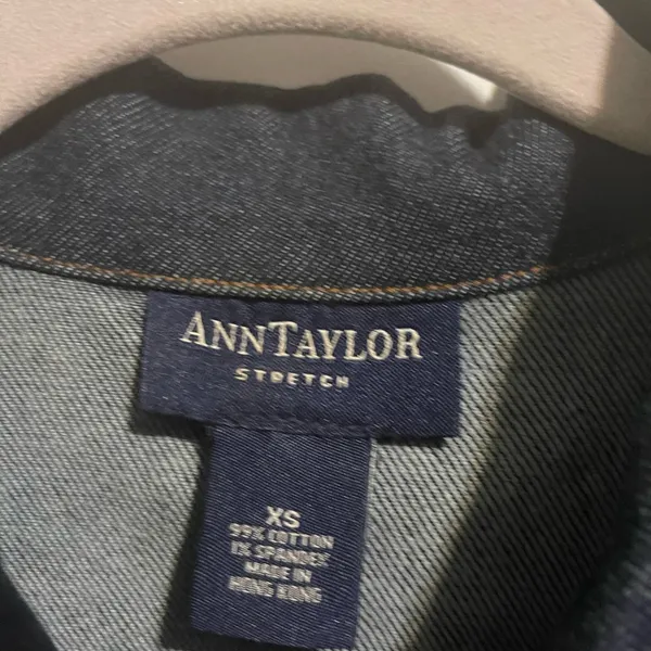Ann Taylor Black Jean Jacket Classic Design‎ - Image 4
