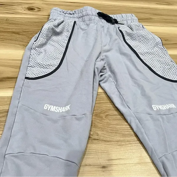Gymshark Movement Mesh Ankle Crop Jogger Sweatpants Lilac Gray Women's Small - Image 4