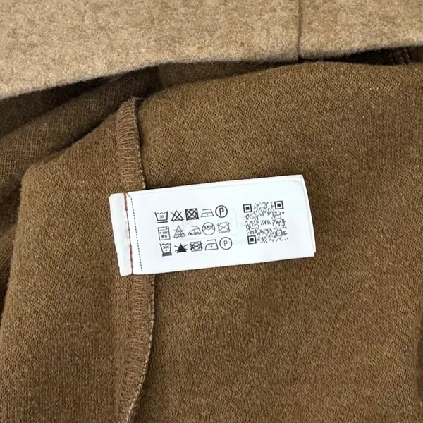 ZARA Cropped Jacket Light Brown Tan Gold Hammered Snaps Preppy Chic Small - Image 13