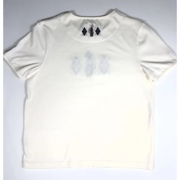 Vintage Christopher & Banks Women's M‎ Golf Embroidered Ivory Short Sleeve Top - Image 7