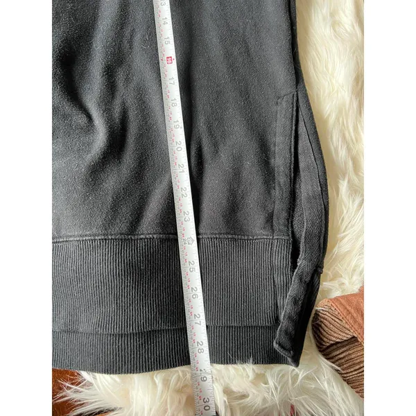 Aerie Black Crewneck Sweatshirt, Size Small - Image 9