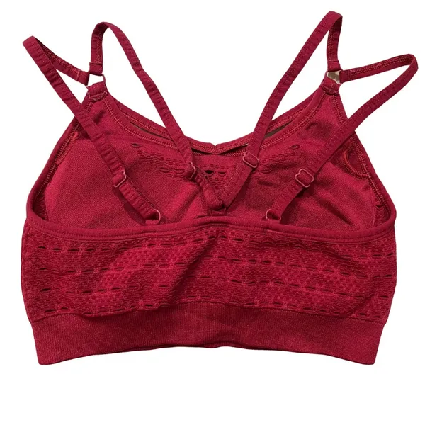 Gymshark Sports Bra Maroon *See Measurements* - Image 2