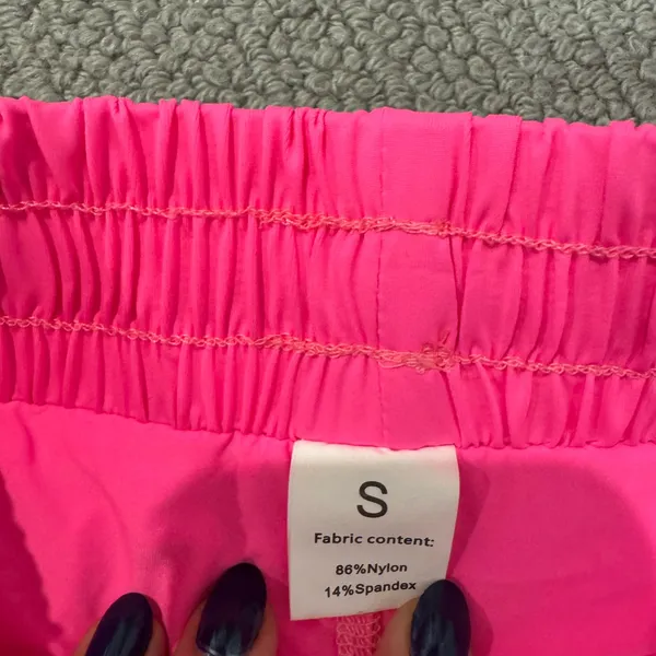 Women's Pink Athletic Shorts - Image 2