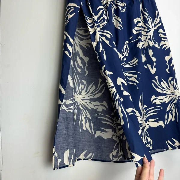 NWT ZARA Floral Tropical Printed Midi Skirt Sz Small Pleated Side Slit - Image 7