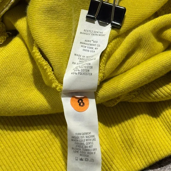 NWOT Aerie Sweatshirt Pullover Terry Cloth Minimalist Cozy Athleisure Beachy XS - Image 5