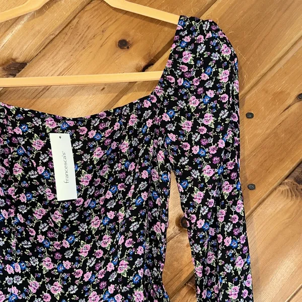 Francesca’s Analise Bustier Peplum Floral Blouse NWT - Image 5
