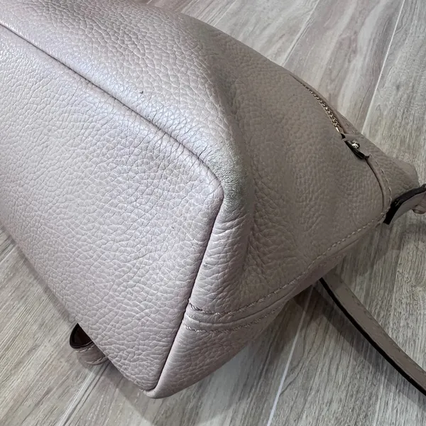 Kate Spade Crossbody Bag Leather Shoulder Bag Designer Purse Light Pink Cream - Image 7