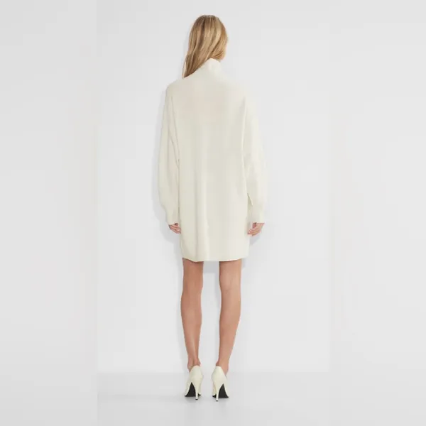 Aritzia Babaton Maclean Merino Wool Ribbed Sweater Dress NWT Size S - Image 3