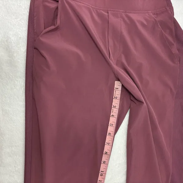 Athleta‎ Women's Rich Red -Maroon Straight Leg Pants Size 6 - Image 5