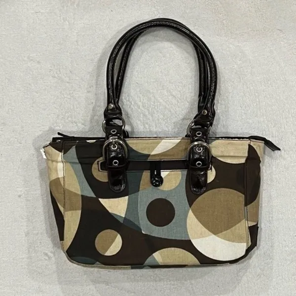 Luvali Changeable & Reversible Dark Brown Bag with Kaleidoscope/Jungle Cover - Image 6