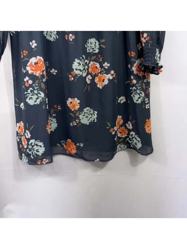 LOFT Floral Smocked Waist Dress Medium NWT - Image 4