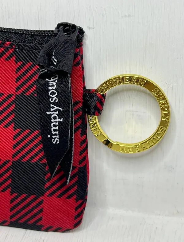 NWT Simply Southern Key ID Pouch - Tartan Buffalo Plaid - Image 3