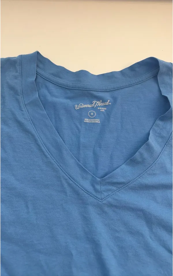 blue target v neck top - Image 3