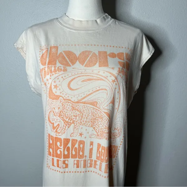 Free People x Daydreamer The Door Hello I Love You Maxi Tee Dress Size XS RARE - Image 7