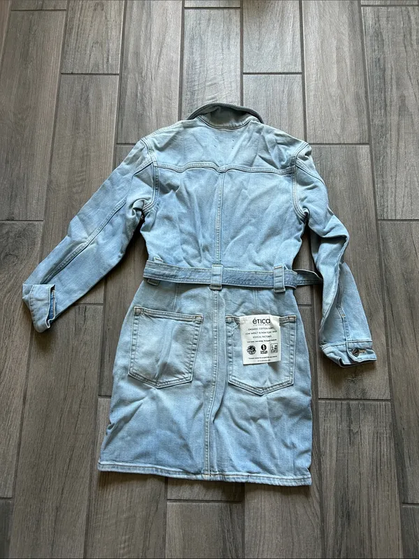 Etica Aurora moto dress in sea foam - Image 5
