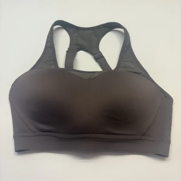 Gymshark‎ Open Back Racerback High Impact Sports Bra Womens Size Small Brown - Image 5
